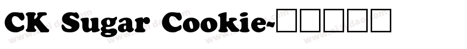 CK Sugar Cookie字体转换